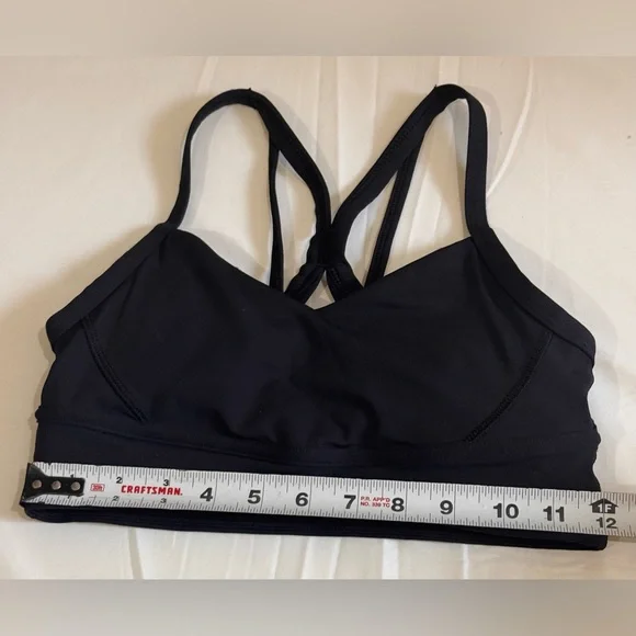 Lululemon Athletica Black Sports Bra with Racerback Design - Picture 4 of 11